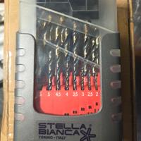 serie punte 25 pz  hss stella bianca 