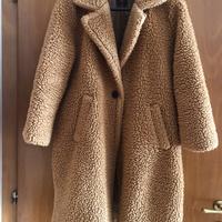 Cappotto teddy color cammello