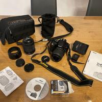 Nikon D5100 + 18-55mm +  55-200mm + Borsa + UV