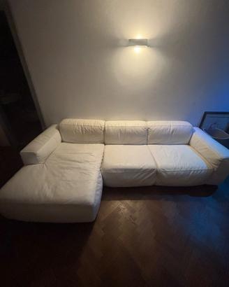 Divano Vera pelle bianco