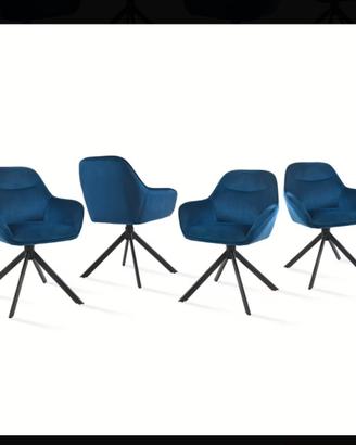 poltroncine girevoli 4 pz