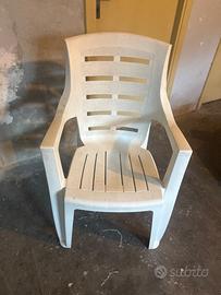 Sedie di plastica da giardino