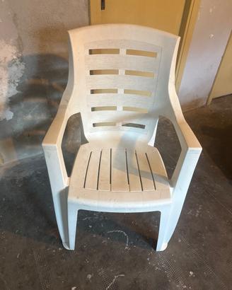 Sedie di plastica da giardino