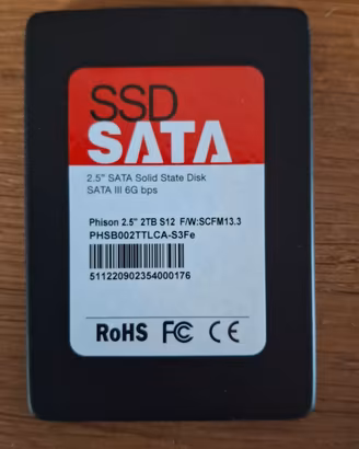 Hard disk 2TB 2.5" Sata nuovi