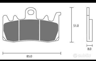 Pastiglie Racing ZCOO B007EX (kit 2+2)