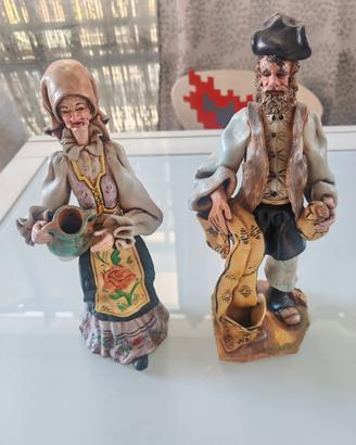 Coppia Sardi ceramiche Massidda