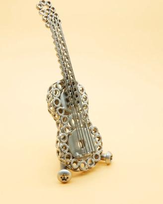 CHITARRA CLASSICA MODELLO ACCIAIO CON ESPOSITORE