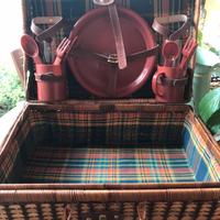 Cesta da pic nic vintage originale