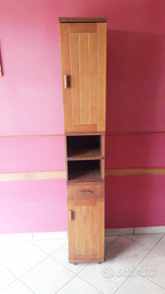 Mobiletto bagno in legno