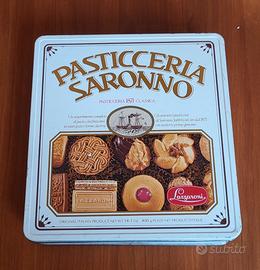 Scatola di latta PASTICCERIA SARONNO vintage