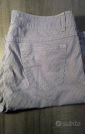 Pantaloni estivi   jeans righine lilla