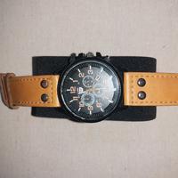 Orologio cinturino marrone 