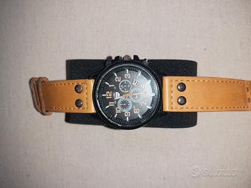 Orologio cinturino marrone 