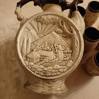 brocca con bicchieri