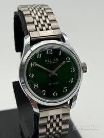 keller green vintage new nos swiss made 70s