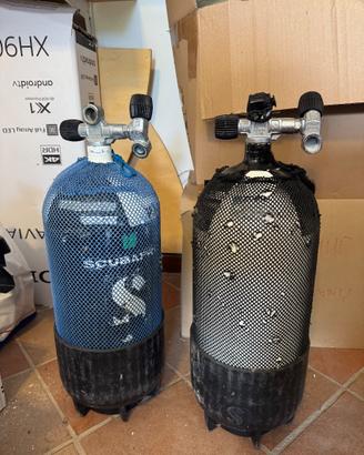 Coppia Bombole Sub Scubapro 12L 300 bar + 4 Fruste