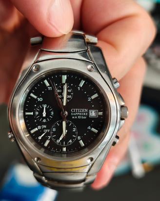 Citizen Chronograph Sapphire 100m in Acciaio
