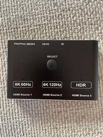 Switch 3x HDMI 4K 120Hz