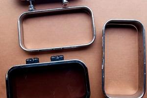 Coppia oblò rettangolare inox trend marine