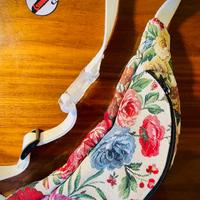 Marsupio fatto a mano in tessuto gobelin floreale