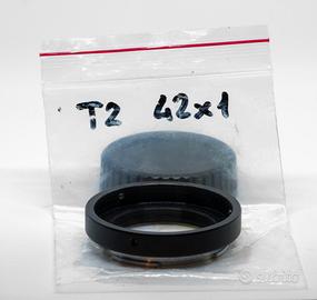 Anello obbiettivi a vite T2 su contax/yashica