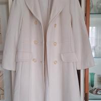Cappotto Vintage Bianco Panna Made in USA Anni 60