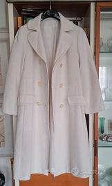 Cappotto Vintage Bianco Panna Made in USA Anni 60