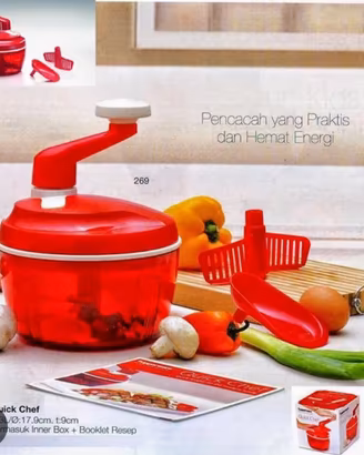 Tritatutto manuale Tupperware Quick Chef NUOVO