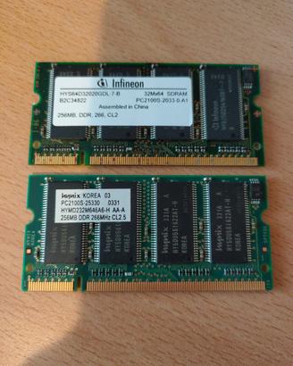 RAM SODIMM 256MB DDR 266MHz
