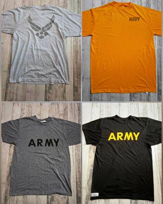 US ARMY NAVY AIR FORCE Militare Tshirt Esercito 