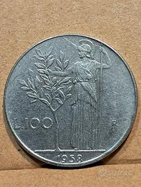 100 lire 1958