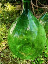 Damigiane in  vetro  quattro pezzi