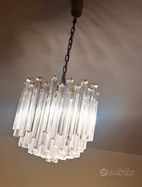 lampadario vetro murano e due applique