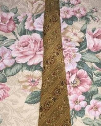 Cravatta Vintage Paisley Bronzo e Oro Vecchio