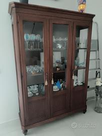 Mobile vetrina  legno Vintage