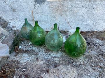 (4x) Damigiana - Vetro Verde: peso 54L