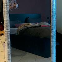 Specchio con cornice argento