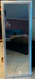 Specchio con cornice argento