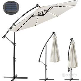 Ombrellone da giardino con led solare