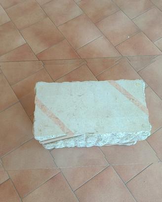 tavolino con vetro in cristallo 