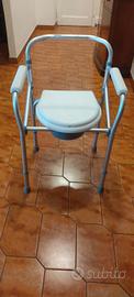 Sedia comoda pieghevole per WC o doccia, altezza r