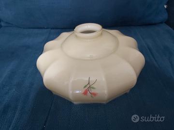 Antico lampadario / paralume in opaline anni '50