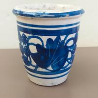 Antico Bicchiere da barbiere  terracotta