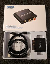 Convertitore Audio da Ottico a RCA/Jack