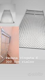 Pedana zingata con rialzo