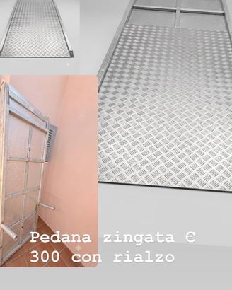 Pedana zingata con rialzo