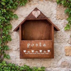 porta posta in legno country 