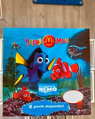 Cartello McDonald's Happy Meal Nemo plexiglass 200