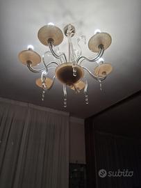 Lampadario in vetro Murano