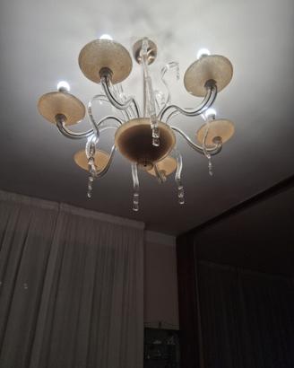 Lampadario in vetro Murano